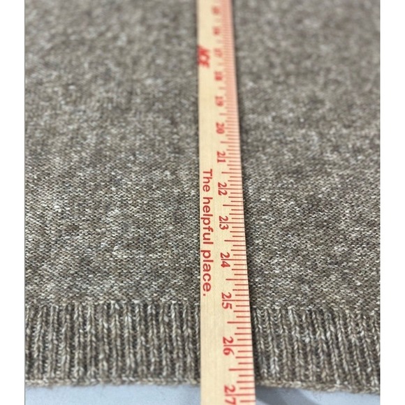 Dillard Wool Blend Poncho One Size Brown Warm Neutral Layering Pullover - Picture 4 of 4